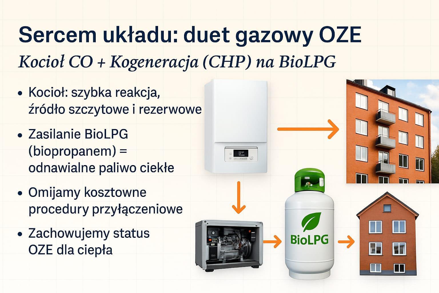 Kontenerowa kotłownia hybrydowa CHP na LPG i BioLPG – niezależny system wytwarzania energii i ciepła