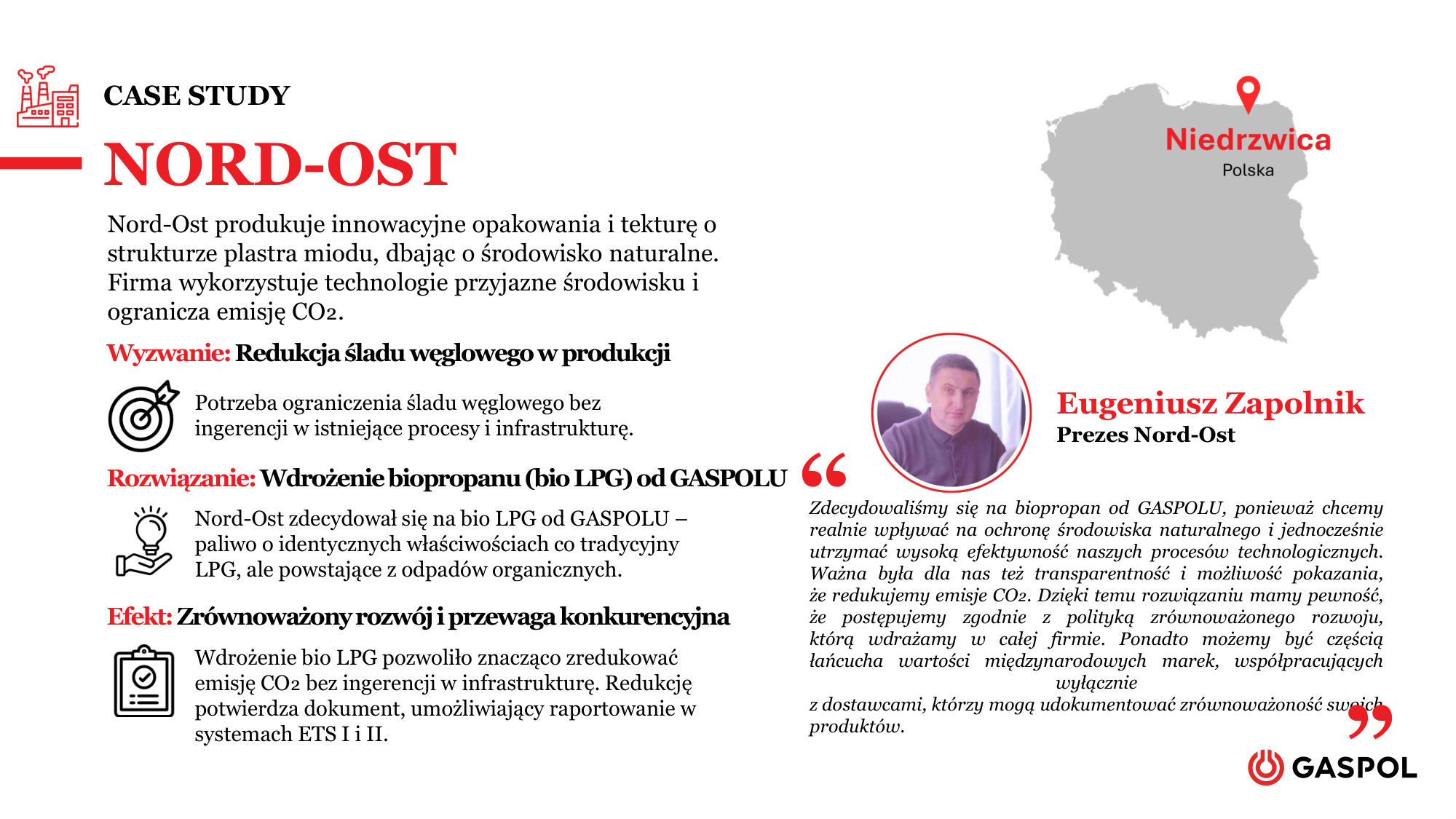 Case study Nord-Ost: Wdrożenie biopropanu od Gaspolu w produkcji opakowań